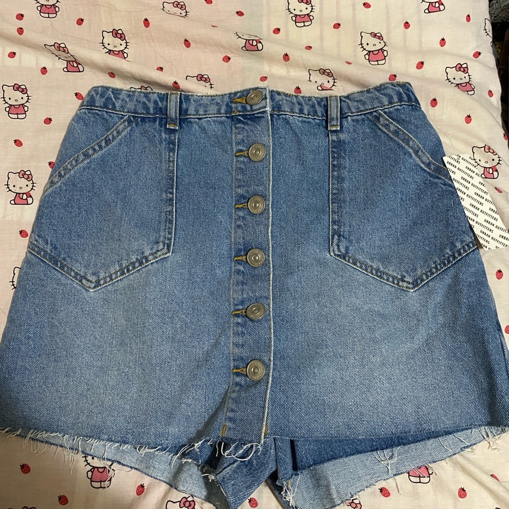 BDG Denim Button Skirt (Size 26)